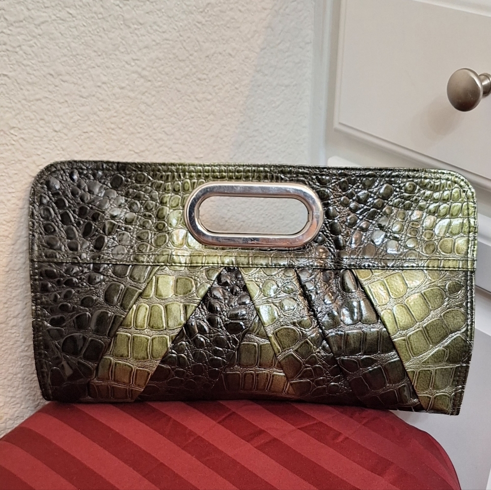 EUC - Lane Bryant Crocodile Design Evening Clutch